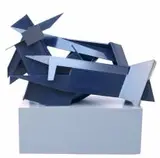 A Reclining Form by Edoardo Villa, painted steel, sold May 2011