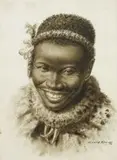 Gerard Bhengu, Portrait of a Smiling Young Man