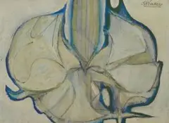 Moonflower; and Donkey by Stanley Pinker, oil on board, sold Mar 2011