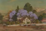 Erich Mayer, A Farm with Jacarandas