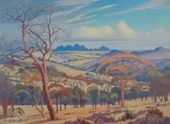 Jacobus Hendrik Pierneef, Extensive Landscape Northern Transvaal, oil on canvas