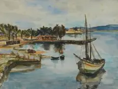Maud Sumner, Ballito Bay, watercolour