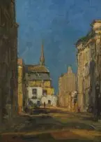 Pieter Wenning, Keerom Street, Cape Town, oil on canvas