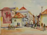 Tenerife, 1938 by Walter Battiss, watercolour, sold Mar 2011