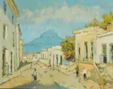 Terence McCaw, Bo-Kaap, oil on canvasboard