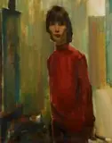 Clément Serneels, Young Girl in Red