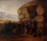 Frederick Timpson I'Ons, A Meeting with Chiefs, oil on board