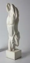 Caroline van der Merwe, Male Torso, marble