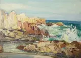 Hugo Naude, Seascape at Kleinmond
