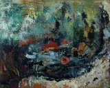 Cecil Higgs, Rotspoel, oil on canvas
