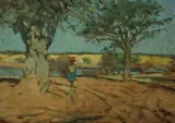 Ruth Prowse, Landscape, oil on board