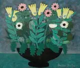 Andrew James Jowett Murray, A Vase of Daisies and Bluebells, oil on canvas