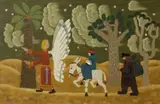 Andrew James Jowett Murray, The Flight into Egypt, oil on canvas
