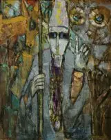 Merlin by Frank Spears, oil on canvas, offered Oct 2010