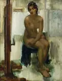 Clément Serneels, Reverie, oil on canvas