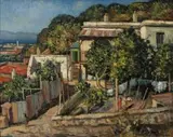 Piet van Heerden, Above Simon's Town, recto, Portrait of a Young Woman, verso