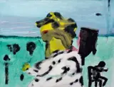 Robert Hodgins, Woman with Small Boy Reading