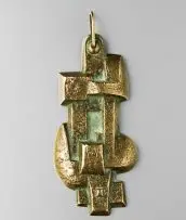 Pendant by Edoardo Villa, brass, sold Oct 2010