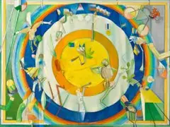 Stanley Pinker, The Wheel of Life, oil on canvas