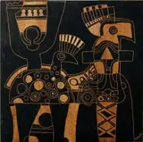 Lucky Sibiya, A Woman with Peacocks