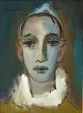 Carl Büchner, Pierrot with a White Ruff