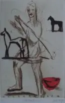 Celebration by Deborah Bell, etching and aquatint, sold Sep 2009