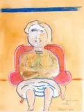 Robert Hodgins, Girl in an Armchair