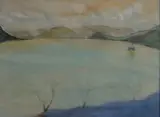 Maud Sumner, A Boat on a Lake