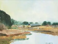 Errol Boyley, Hay Barn, Underberg, acrylic on canvasboard