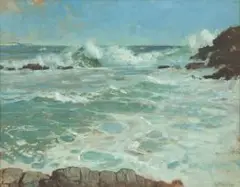 Walter Gilbert Wiles, A Seascape, oil on board