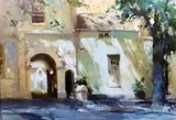 Ruth Squibb, Dorp Street, Stellenbosch, oil on board