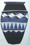 Hannes Harrs, Clay Pot, lithograph in colours