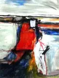 Fred Schimmel, An Extensive Landscape with Abstract Form