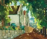 Piet van Heerden, A Cape Homestead amongst Trees