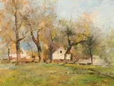 Errol Boyley, Green Landscape with Houses