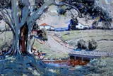 Sydney Carter, Met die Pad oor die Brug, gouache