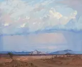 Willem Hermanus Coetzer, Approaching Storm, O.F.S., oil on canvas
