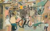 Sam Nhlengethwa, A Township Scene