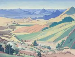 Jacobus Hendrik Pierneef, Barberton en Nelshoogte, Kaapschehoop, oil on canvas