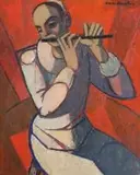 Maurice van Essche, A Harlequin Flautist