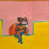 Robert Hodgins, Nude in a Pink Boudoir