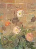 Errol Boyley, My Garden Wall with Poppies, Roosevelt Park, Johannesburg