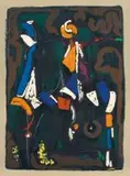 Bunter Reiter II, 1976 (L123) by Marino Marini, lithograph in colour, sold May 2010