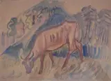 Reginald Turvey, A Grazing Cow