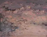 Zakkie Eloff, A Herd of Zebra and Wildebeest