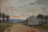 Adriaan Boshoff, A Roadway with a Figure and House