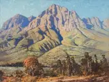 Robert Gwelo Goodman, Cape Mountain Landscape, oil on canvas