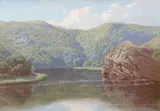 Jan Ernst Abraham Volschenk, The Creek Below Kaaimans Gat (near Wilderness George C.P.), oil on canvas