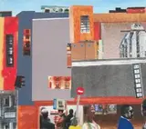 Sam Nhlengethwa, Movement around Johannesburg, 2002