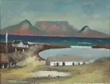 Pranas Domšaitis, Blouberg Strand with Table Mountain